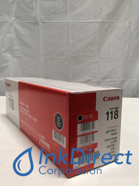  Canon 2662B001AA OEM Toner - (CRG-118BK) imageCLASS MF8280 8350  8380 8580 LBP7200Cdn 7660Cdn Black Toner (3400 Yield) OEM : Office Products