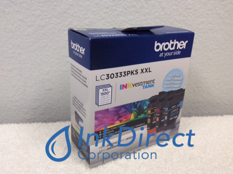 Genuine Brother LC3033 3PKS XXL LC-3033 CMY XXL INKvestment Ink Tank Cyan Magenta Yellow Ink Jet Cartridge , Brother &nbsp; - All-in-One &nbsp;MFC J805DW, &nbsp;J805DWXL, &nbsp;J815DWXL, &nbsp;J995DW, &nbsp;J995DWXL,