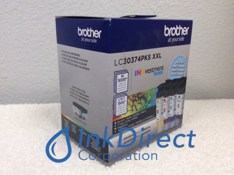 Genuine Brother LC3037 4PKS XXL LC-3037 4PKS XXL INKvestment Ink Tank Black Cyan Magenta Yellow Ink Jet Cartridge , Brother &nbsp; - All-in-One &nbsp;MFC J5845DW, &nbsp;J5845DWXL, &nbsp;J5945DW, &nbsp;J6545DW, &nbsp;J6545DWXL, &nbsp;J6945DW,