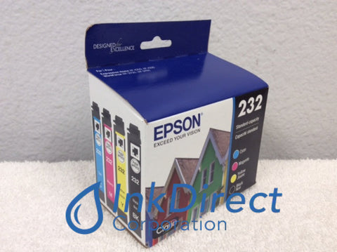 Genuine Epson T232120BCS T232120-BCS Epson 232 Ink Jet Cartridge Black Cyan Magenta Yellow Ink Jet Cartridge , Epson&nbsp; &nbsp;- All-in-One&nbsp; Expression Home XP-4200,&nbsp; XP-4205,&nbsp; WorkForce&nbsp; WF-2930,&nbsp; WF-2950,