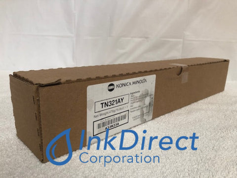 Genuine Konica Minolta A33K23A TN-321AY TN321AY (Plain Brown Box) Toner Cartridge Yellow BizHub C224 C284 C364 Toner Cartridge , Konica-Minolta - Multi Function BizHub C224, C284, C364,