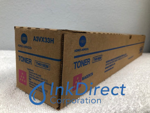 Genuine Konica Minolta A3VX33H TN-619EM TN619EM Toner Cartridge Magenta Bizhub Press C1060 C1070 Toner Cartridge , Konica Minolta - Digital Printer BizHub Press C1060, C1070,