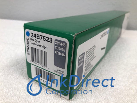 Genuine Lexmark 24B7523 Toner Cartridge Cyan XC9445 XC9455 XC9465 Toner Cartridge , Lexmark &nbsp; - Multi Function &nbsp; XC9445, &nbsp;XC9455, &nbsp;XC9465