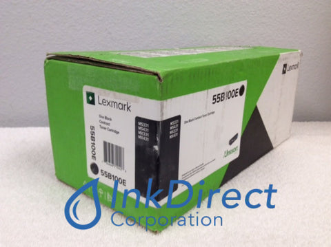 Genuine Lexmark 55B100E Toner Cartridge Black MS331dn MS431dn MS431dw MX331adn MX431adn MX431adw Toner Cartridge , Lexmark&nbsp; &nbsp;- Laser Printer&nbsp; MS 331dn,&nbsp; 431dn,&nbsp; 431dw,&nbsp; MX&nbsp; 331adn,&nbsp; 431adn,&nbsp; 431adw