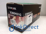 Genuine Lexmark E360H31G High Yield Toner Cartridge Black E360D E360DN E460DN E460DW Toner Cartridge , Lexmark - Laser Printer E360D, E360DN, E460DN, E460DW,