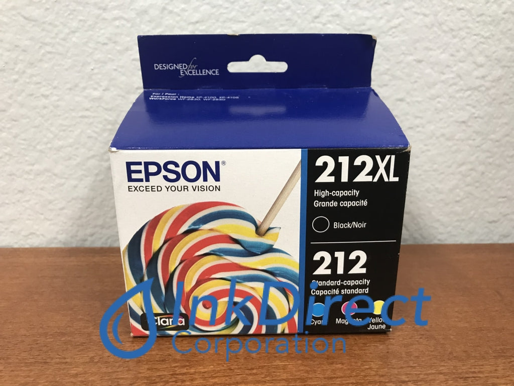Genuine Epson T212xl Bcs Epson 212xl Bk 212 Cmy Ink Jet Cartridge Black And Color Ink Direct 3994