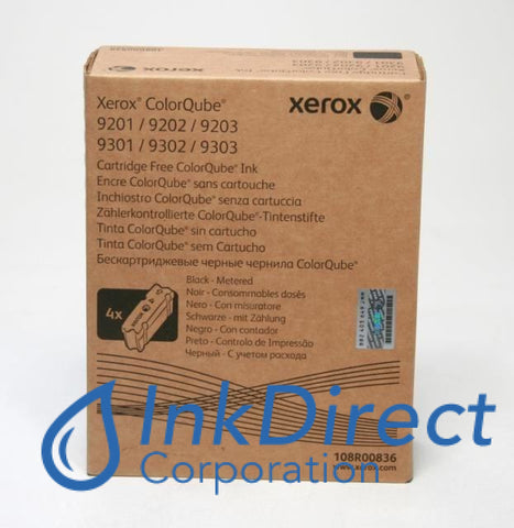 Genuine Xerox 108R836 108R00836 ( 108R832 ) Colorqube 9201 Metered Ink Stick Black